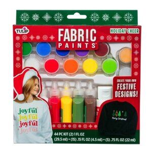 5/$20 NEW Tulip Holiday Cheer Fabric Paints Kit